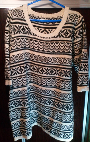 Sweater Oversize Tipo Vestido Importado