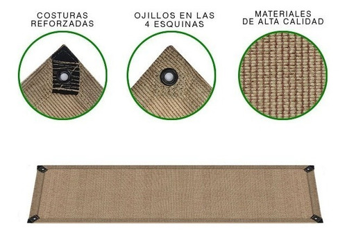 Malla Sombra De 90% Para Pérgolas De 80cm X 4m