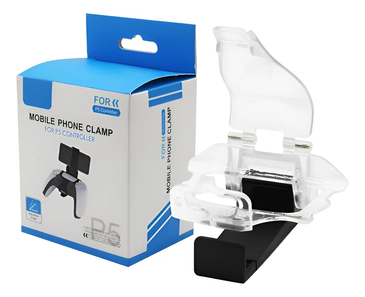 Suporte De Celular Para Playstation 5 Ps5 Controle Dualsense Preto/transparente