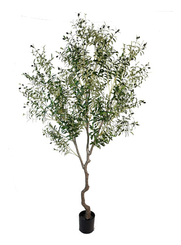 Árbol Artificial De Olivo Sintético De 8 Pies (92 Pulgadas, 