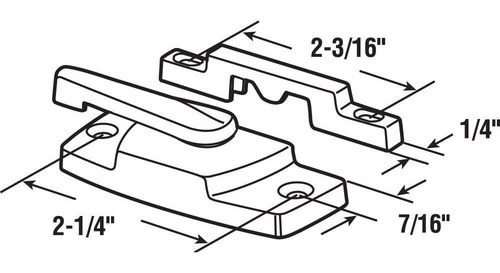 Prime-line Products F 2768 vinilo Para Ventana Sash Lock Co