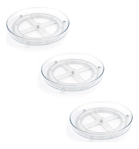 Qotoly Paquete De 3 Organizadores Lazy Susan Para Refrigerad