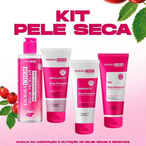 Kit Pele Seca E Sensível Dermachem Hidratação E Nutrição
