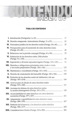 Derechos Reales De Habitacion Y Uso Del Conyuge Superstite - (Usado)