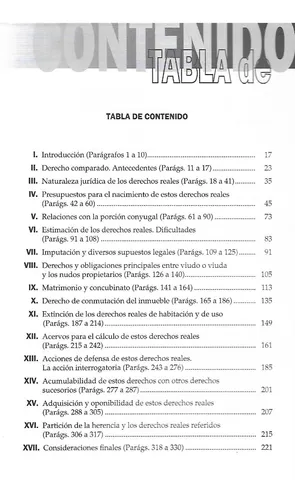 Derechos Reales De Habitacion Y Uso Del Conyuge Superstite - (Usado)