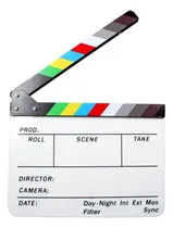 Comprar Directora Claqueta Plástica Acrílica De Cine Seco Y Borrado Color 1