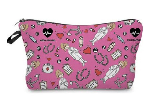 Bolsa De Maquillaje Con Estampado De Enfermera
