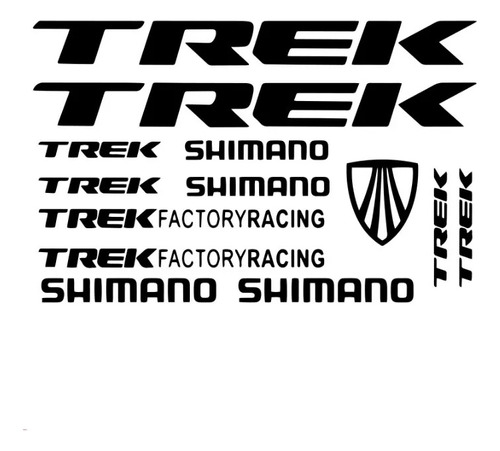 Stickers Bicicleta Trek Color Negro