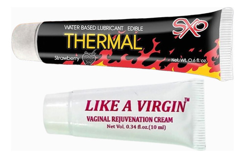 Lubricante Sensacion Termica Fresa & Like A Virgin Vaginal