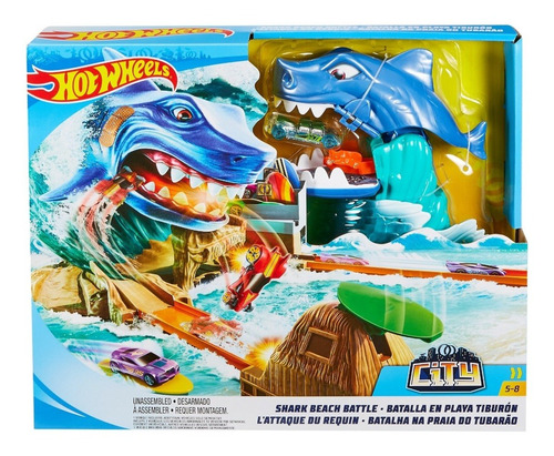 Hot Wheels - City Batalla En Playa Tiburón Mattel Original