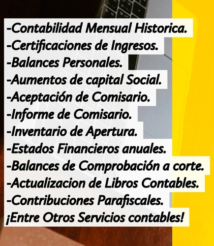 Contador Publico / Contabilidad / Comisario / Balance