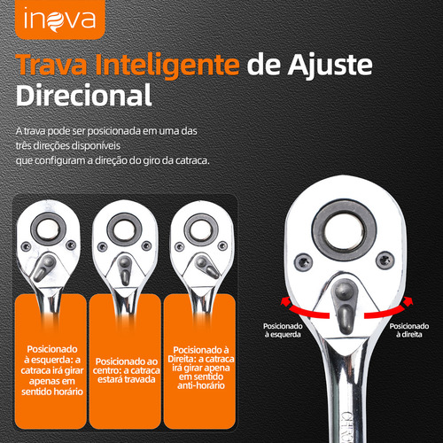 Jogo De Ferramentas 61 Peças Manual Kit Chaves Profissional,jogo De Soquete Chave Catraca Combinada Allen Maleta,kit Ferramenta Jogo Soquete Chave Combinada Catraca,com Encaixes De 1/2 E 1/4 Polegada