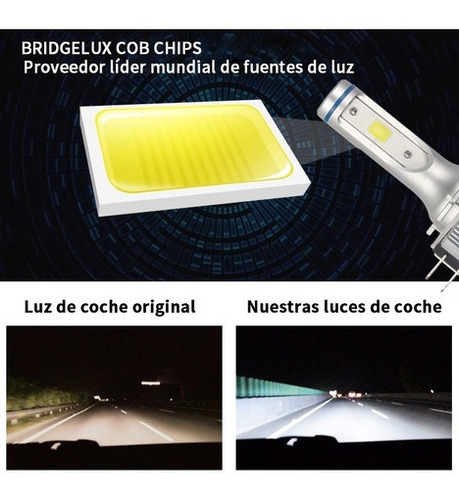 H15 Led 8000lm 6000k Para Audi Mercedes Ben Volkswagen