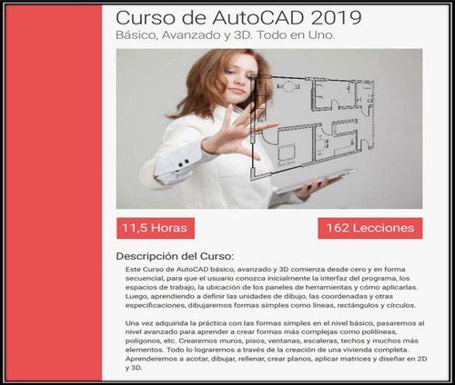 Aprende Autocad 2019 Básico, Avanzado Y 3d + Regalos