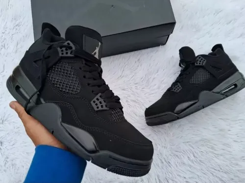 Tenis Jordan Retro 4 Negros MercadoLibre