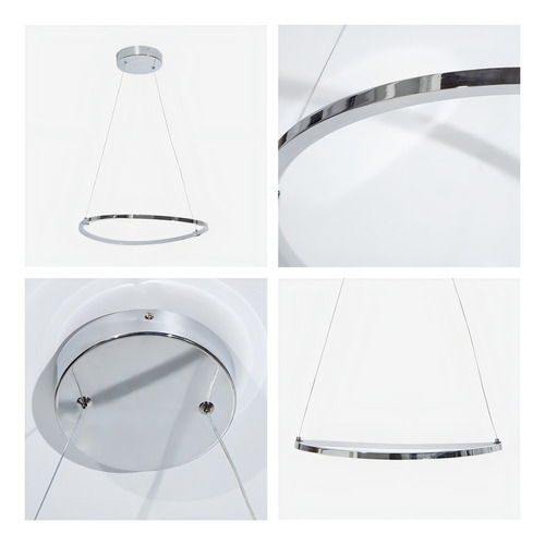Lámpara Colgante Led De Techo Designers 24105-4 Luz Color Amarillo