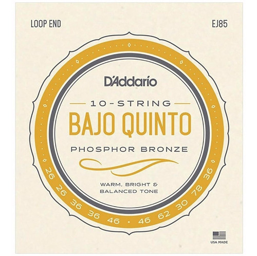 Cuerdas Bajo Quinto Daddario Ej85 De Bronce Set Alta Durabil