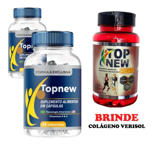 Kit 2 Pote Top New Suplemento Alimentar Natural Env Emediato