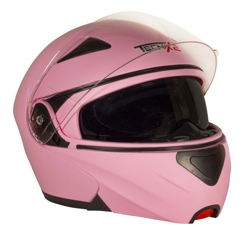 Casco Techx2 Tx-901 Abatible Rosa Mate C/lente Ecer22-05/dot