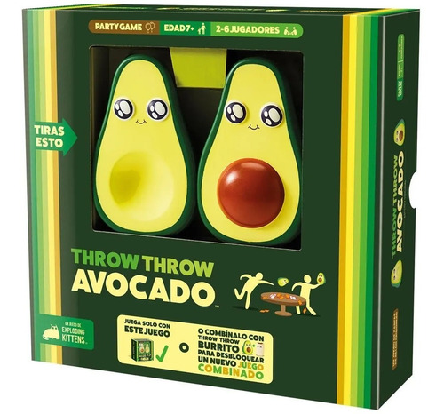 Throw Avocado: Juego De Mesa Para La Familia Y Amigos