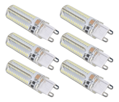 Lamp Accessory, 6 Bombillas De Silicona G9, 5 W, 104 Led