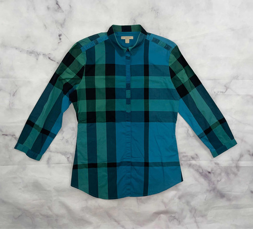 Camisa Burberry Original Mujer M Cuadros