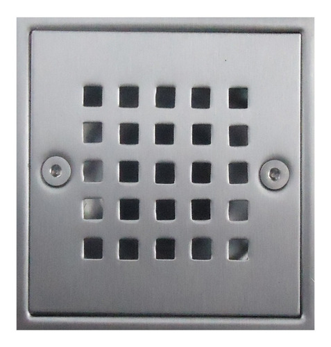 Koralinox Rejilla Centro Piso Desagüé 10x10 Cm De Acero Inox