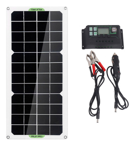 Carregador De Bateria Car Trickle 12v Com Painel Solar De 30