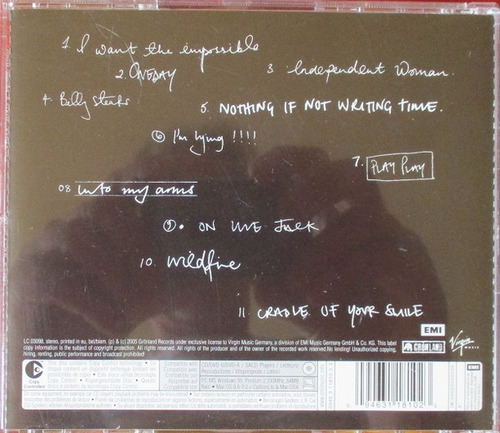 Cd Notes On: Love (petra Jean Phillipson) Estándar