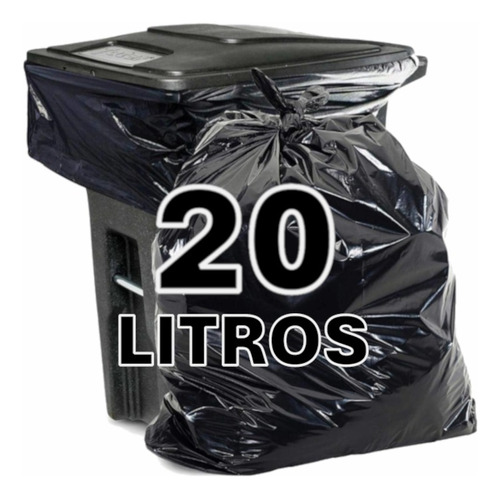 Saco De Lixo 20l Litros Resistente C/ 300 Unidades 0,06