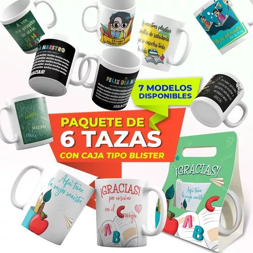 Taza Día Del Maestro Frases Típicas Pizarrón Envío Incluido