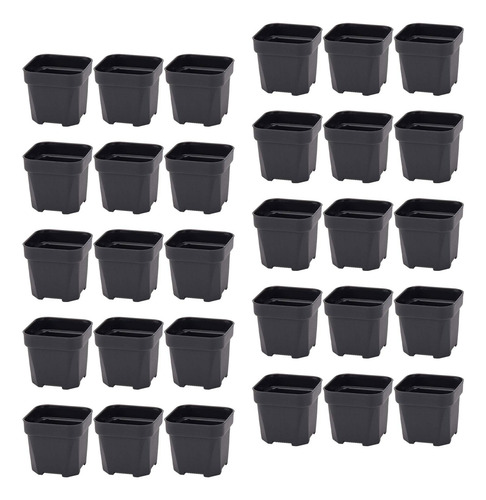 30 Piezas De De Vivería De Con Agujeros 6.5cmx5.4cm Negro