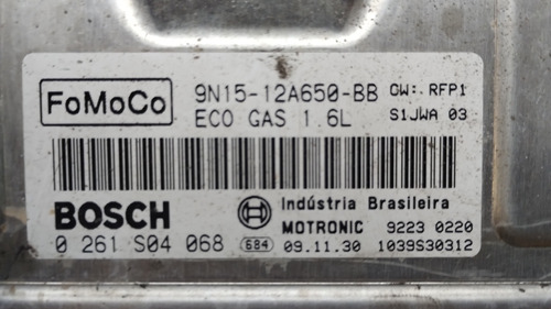 Archivo Immo Off Ecu Bosch Fomoco 1.6 Ecosport- Fiesta- Ka