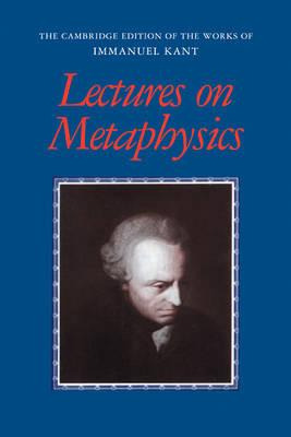 Libro Lectures On Metaphysics - Immanuel Kant