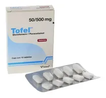 Comprar Diclofenaco Paracetamol Tofel 50\u002F500mg 10 Tabs