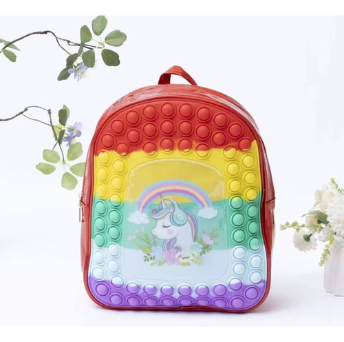 Mochila Escolar Grande Con Cremallera De Silicona Para Niños