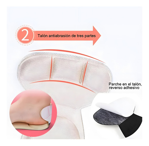 3 Pares Plantillas Memory Foam Antifatiga Absorbe El Sudor 3 Pares Negro