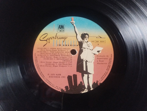 Lp Supertramp - Breakfast In America (1979) Com Encarte Estandar (Usado)
