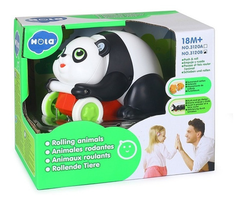 Animales Hola 3120a/b Ruedan Giran Rolling Surtidos Educando
