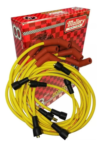 Cables Bujias Mallory Competicion Ford V8 Fase 1 8 Cilindros