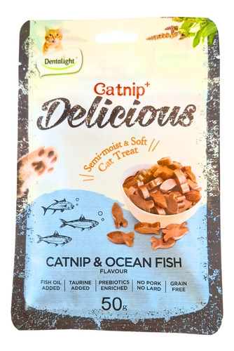 Cats Snack Delicius Catnip Y Pescado 50g
