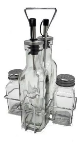 Botellas Dispensadoras De Aceite Vinagre Y Sal 4 Pcs