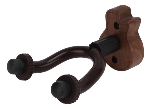 Colgador De Pared Para Guitarra, Color Nogal Negro, Soporte