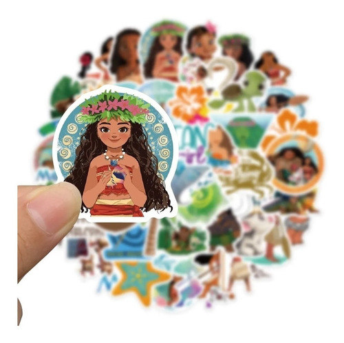 Moana - Set De 50 Stickers / Calcomanias / Pegatinas