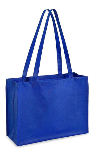 Bolsas Reutilizables Compras - 41x15x30cm, Azules - 100/paq