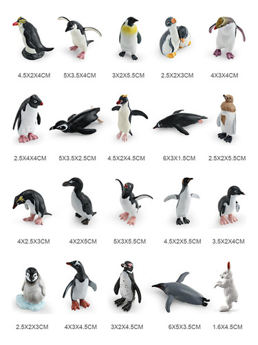 22 Figuras De Animales Marinos, Modelos De Animales Estilo B