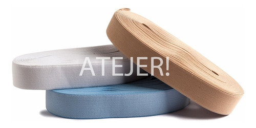 Imagen 2 de 3 de Elástico Afelpado Marca Cordón De Oro De 30mm X 10 Metros
