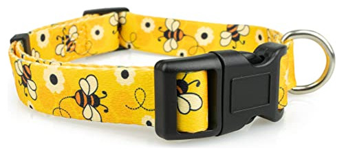 Limeloot Bees Collar De Perro, Collar De Perro Ajustable Par