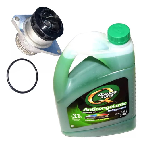 Kit Bomba Agua + Garrafa Verde Vw Polo 2003 04 05 2006 2007