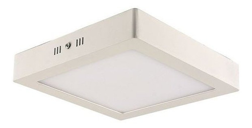 Luminária Led Sobrepor Blumenau Branca 12w 4.100k 17x17x3 Cor Branco 110V/220V